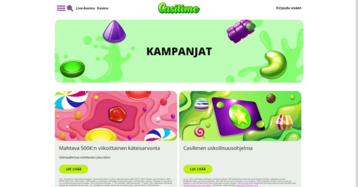 casilime kampanjat