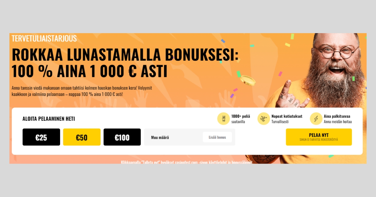 casinofest bonus