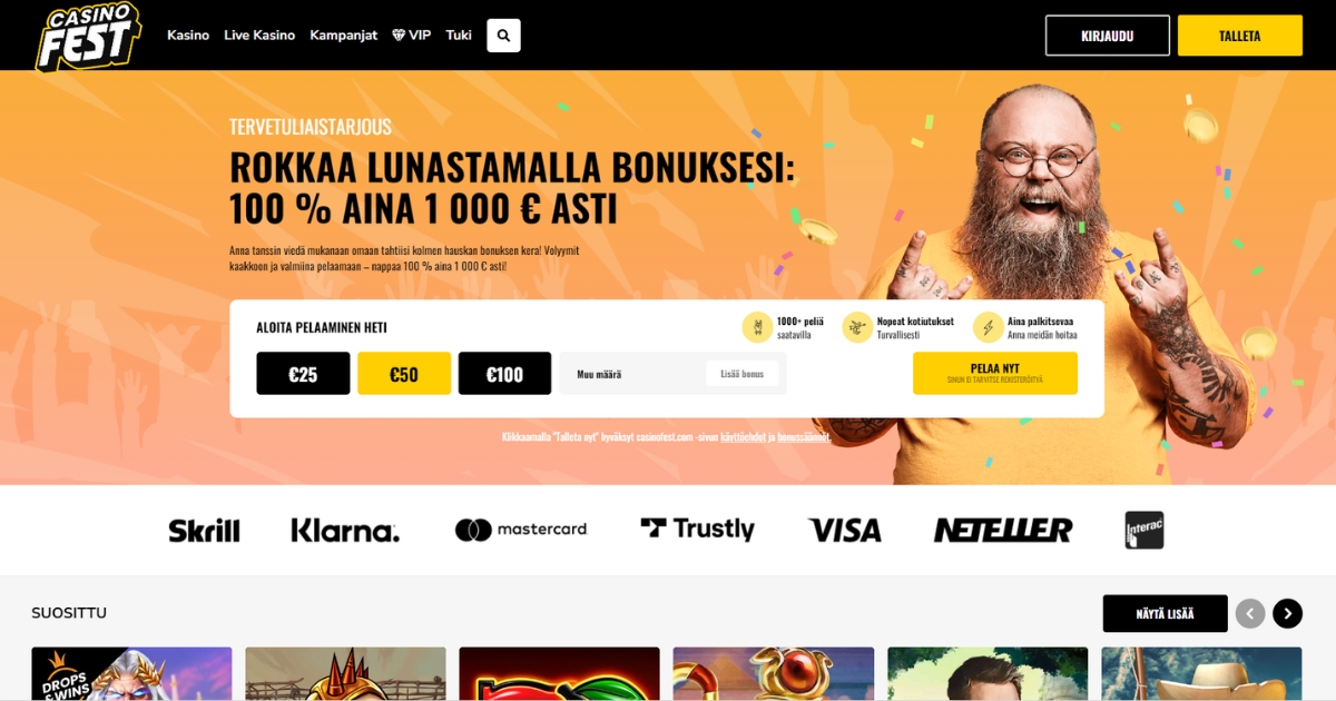 casinofest etusivu