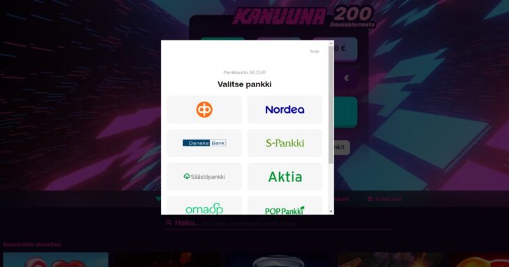 Zimpler casino tarjoaa nopeaa ja helppoa pelaamista pankkitunnuksilla