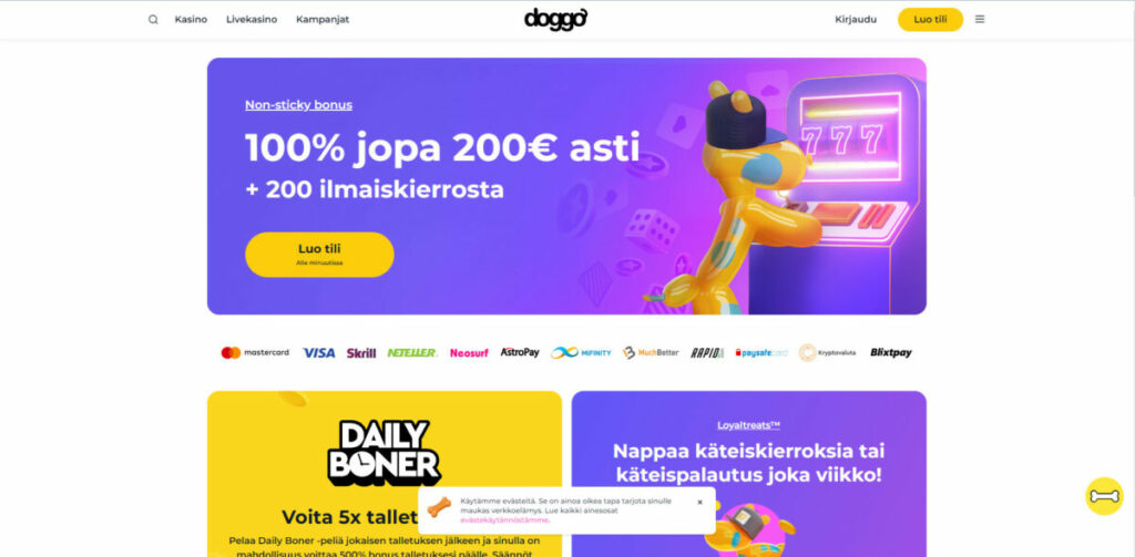 doggo casino etusivu