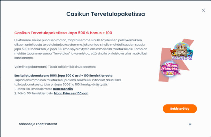 casiku casino bonus
