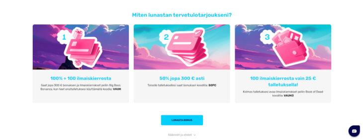 vauhdikas casino bonus