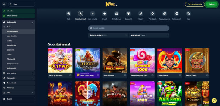 winz casino pelit